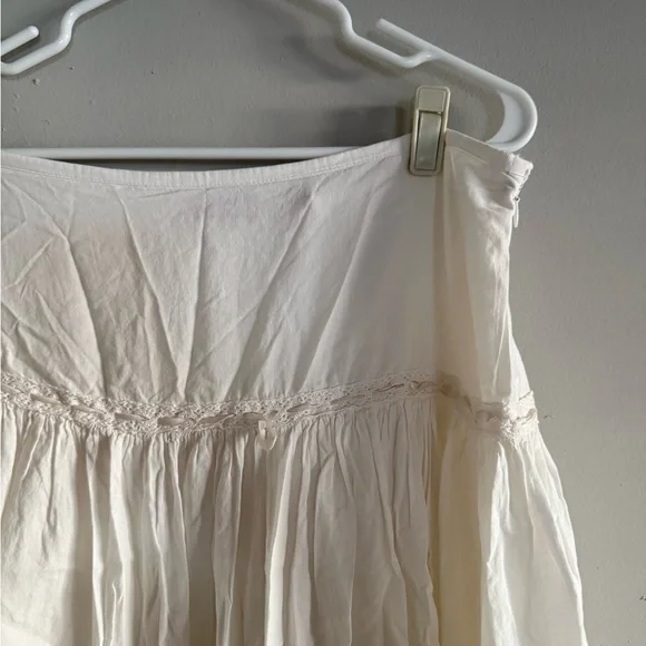 Valerie Stevens Cream A-Line Maxi Skirt - Picture 3 of 6